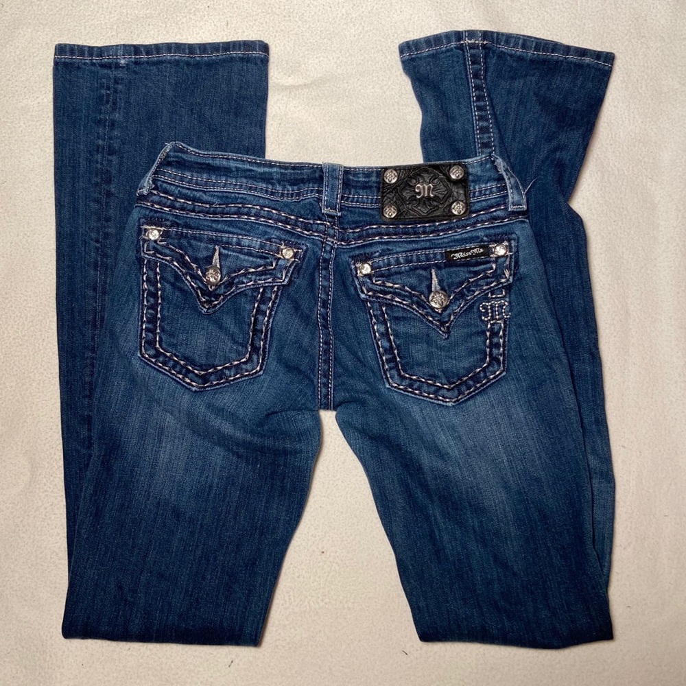 Miss Me Boot Cut Jeans - Size 26, Color DK 148